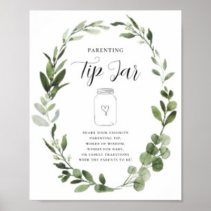 Poster Pancarte pour la fête des futurs parents Conseils