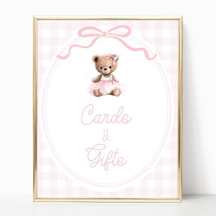 Poster Pancarte pour la table des cartes et des cadeaux p
