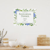 Poster Pancarte pour le dîner de répétition de mariage au (Cuisine)