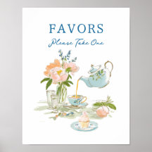 Pancarte pour les Faveurs de la Fête de Thé pour l