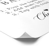 Poster Pancarte pour un bar à Mimosa pour une Baby Shower (Coin)