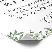 Poster Pancarte pour un bar à Mimosa pour une Baby Shower (Coin)