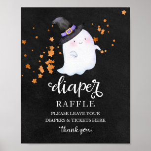 Poster Pancarte pour un jeu de laperons pour une baby sho