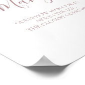 Poster Pancarte Rose Gold pour le jeu Devinez les Baisers (Coin)
