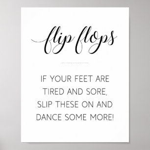 Poster Pancartes de mariage à calligraphie élégante pour