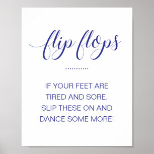 Poster Pancartes de mariage chaussures de danse sandales