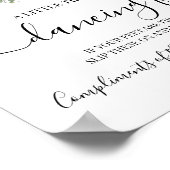 Poster Pancartes de réception de mariage à sandales Danci (Coin)