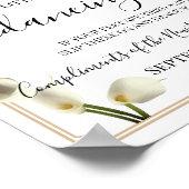 Poster Pancartes de réception de mariage à sandales Danci (Coin)