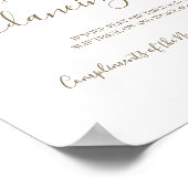 Poster Pancartes de réception de mariage Flip Flops à pie (Coin)