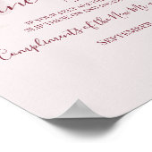 Poster Pancartes de réception de mariage Sandales Dancing (Coin)