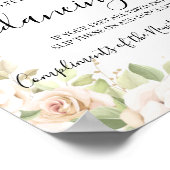 Poster Pancartes de réception de mariage Sandales Dancing (Coin)