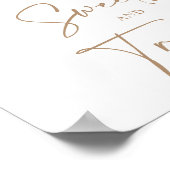 Poster Pancartes de Sweets and Treats Boho Floral Pampas (Coin)