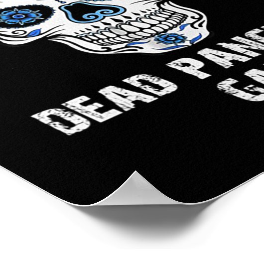 Poster Pancréas Morts Gang Crâne Diabète Sensibilisation (Coin)