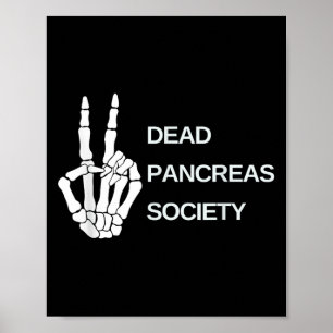 Poster Pancréas Morts Société Diabète Journée de sensibil