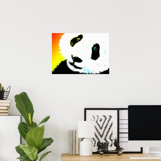 Poster panda. (Bureau à domicile)