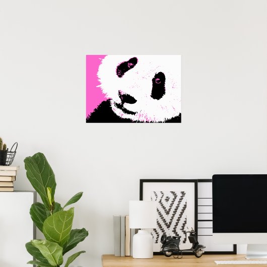 Poster panda. (Bureau à domicile)