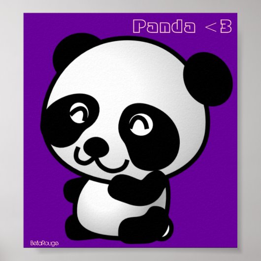 Poster Panda <3 (Devant)