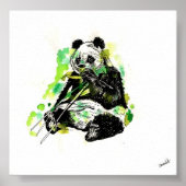Poster Panda aquarelle (Devant)