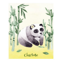 Panda assis mignon