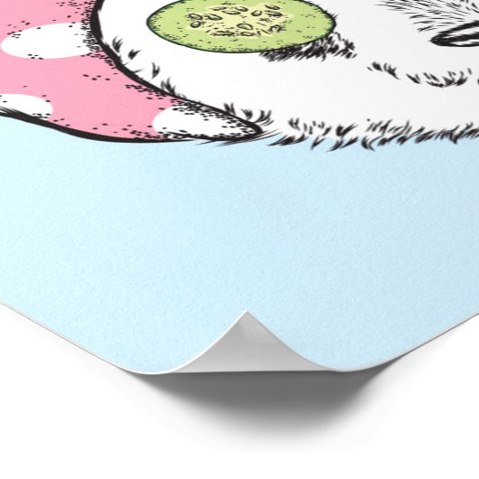 Poster Panda Au Spa (Coin)