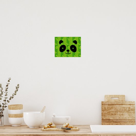 Poster panda_bambou (Cuisine)