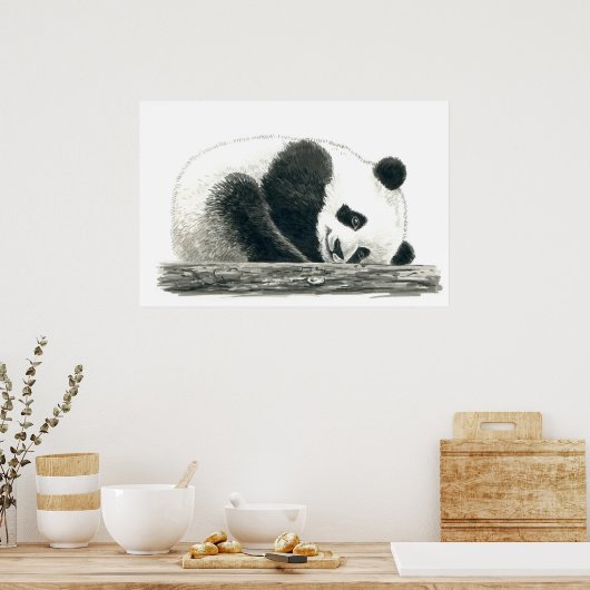 Poster Panda bear (Cuisine)