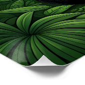 Poster Panda bear assis dans une clairière de la jungle (Coin)