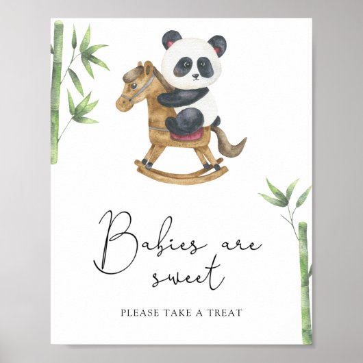 Poster Panda Bear - les bébés sont mignons (Devant)