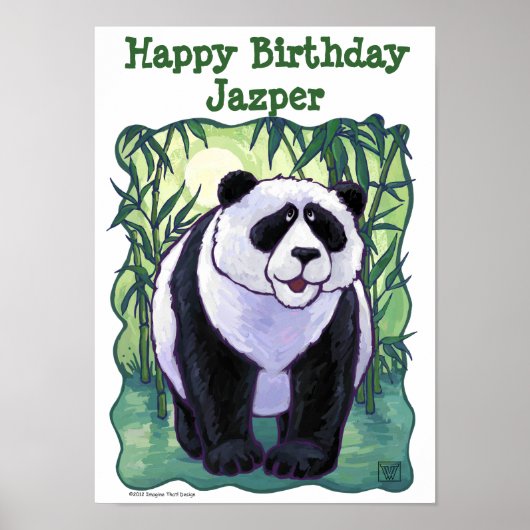 Poster Panda Bear Party Centre (Devant)