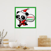 POSTER PANDA BEAR PÈRE NOËL (Cuisine)