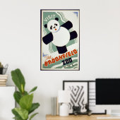 Poster Panda Bear Visite du zoo de Brookfield WPA (Bureau à domicile)