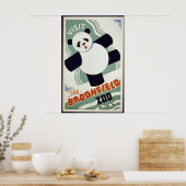 Poster Panda Bear Visite du zoo de Brookfield WPA (Cuisine)