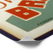 Poster Panda Bear Visite du zoo de Brookfield WPA (Coin)