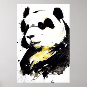 Poster Panda Bear Wild Nature Free Spirit Art Peinture