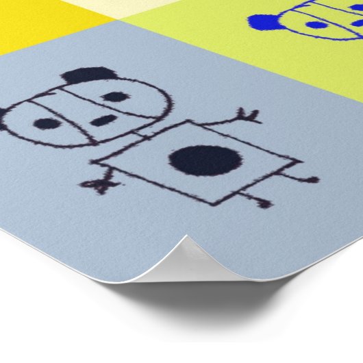 Poster panda bizarre (Coin)