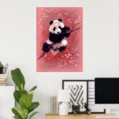 Poster Panda Blossom (Bureau à domicile)