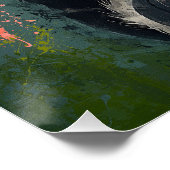 Poster Panda Blushing mignon - Peinture numérique (Coin)