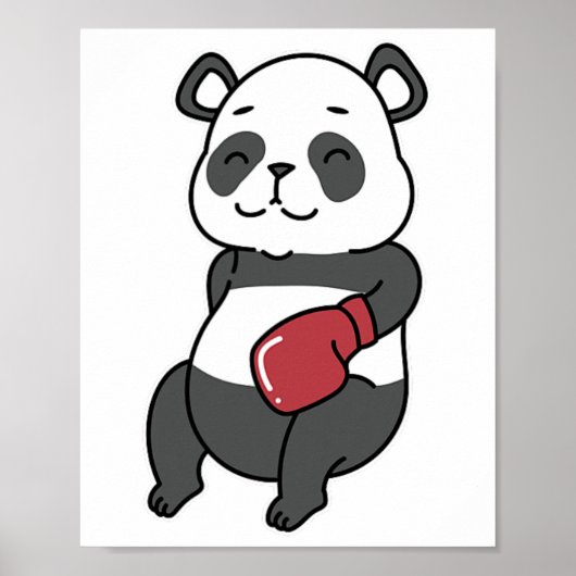 Poster Panda Boxe (Devant)