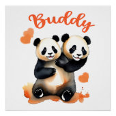Poster Panda Buddy (Devant)