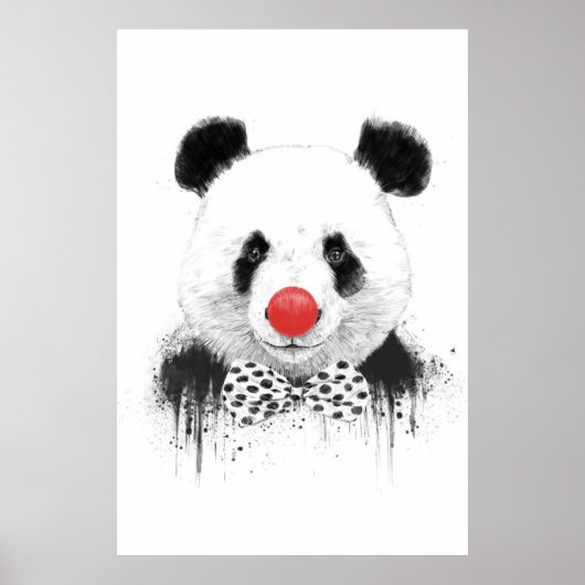 Poster Panda clown (Devant)