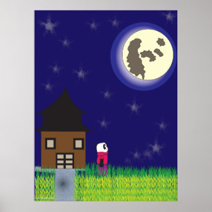 Poster Panda de bonne nuit