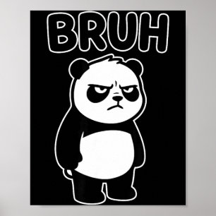 Poster Panda de frère cool Hommes Femmes Enfants Adolesce