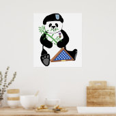 Poster Panda de la Journée des Forces Armées (Cuisine)