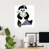 Poster Panda de la Journée des Forces Armées (Bureau à domicile)