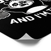 Poster Panda d'entraînement Tout fait mal Tired Funny Gym (Coin)