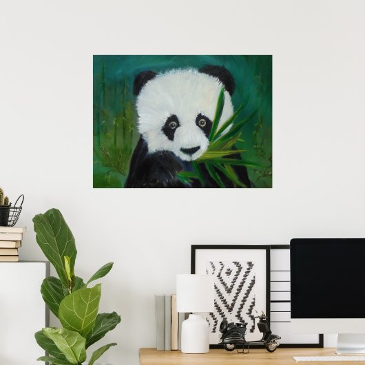Poster Panda et Bambou (Bureau à domicile)