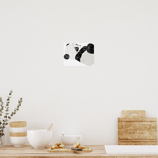 Poster Panda géométrique (Cuisine)