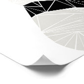 Poster Panda géométrique triste (Coin)