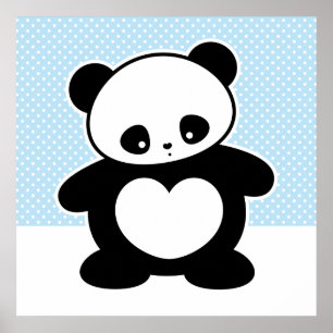 Poster Panda Kawaii