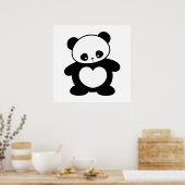 Poster Panda Kawaii (Cuisine)